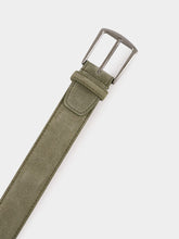 Aurélien Pistachio Suede Leather Belt