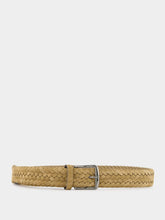 Aurélien Beige Woven Suede Belt