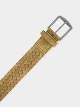Aurélien Beige Woven Suede Belt