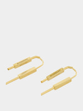 Givenchy Gold U Lock Earrings