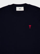 Ami Paris Navy Crew Neck Sweater