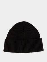 Ami Paris Black Wool Ami de Coeur Beanie