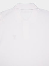 Ami Paris White Cotton Polo Shirt