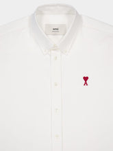 Ami Paris White Button-Down Ami de Coeur Shirt