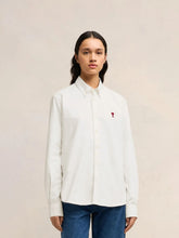 Ami Paris White Button-Down Ami de Coeur Shirt
