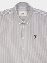 Ami Paris Black Button-Down Ami de Coeur Shirt