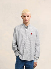 Ami Paris Black Button-Down Ami de Coeur Shirt