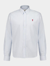 Ami Paris Blue Button-Down Ami de Coeur Shirt