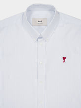 Ami Paris Blue Button-Down Ami de Coeur Shirt