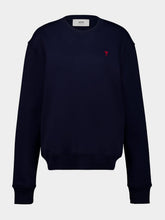 Ami Paris Night Blue Ami De Coeur Sweatshirt