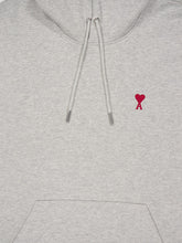 Ami Paris Heather Ash Grey Cotton Sweatshirt