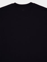 Ami Paris Black Cotton Embroidered T-Shirt