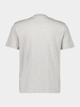 Ami Paris Grey Cotton Embroided T-Shirt