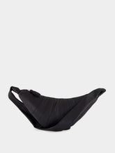 Lemaire Black Medium Croissant Leather Bag