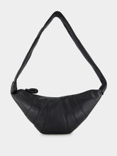 Lemaire Black Medium Croissant Bag in Soft Nappa Leather