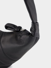 Lemaire Black Medium Croissant Bag in Soft Nappa Leather