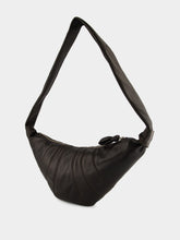 Lemaire Medium Croissant Bag in Dark Chocolate Nappa Leather