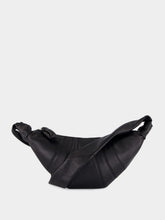 Lemaire Black Small Croissant Leather Bag