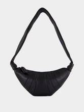 Lemaire Black Small Croissant Leather Bag