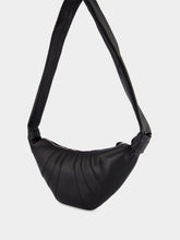 Lemaire Black Small Croissant Leather Bag