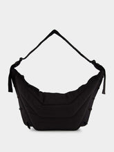 Lemaire Medium Soft Game Bag in Dark Chocolate Nylon Canvas