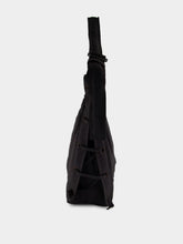 Lemaire Medium Soft Game Bag in Dark Chocolate Nylon Canvas