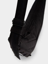 Lemaire Medium Soft Game Bag in Dark Chocolate Nylon Canvas