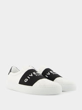 Givenchy White and Black Urban Street Leather Sneakers