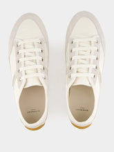 Givenchy White Slim Nylon and Suede Sneakers