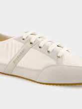 Givenchy White Slim Nylon and Suede Sneakers
