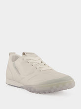Givenchy White and Grey Glide Leather Sneakers