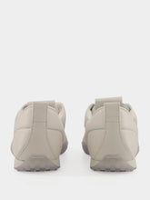 Givenchy White and Grey Glide Leather Sneakers