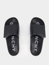 Givenchy Synthetic Leather Black Slide Sandals