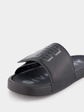 Givenchy Synthetic Leather Black Slide Sandals