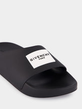 Givenchy Black Label Slide Rubber Flat Mules