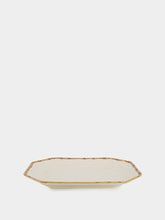 Les Ottomans Ceramic Handpaint Bamboo Serving Platter