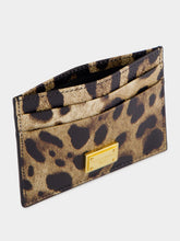 Dolce & Gabbana Dauphine Leopard Print Card Holder