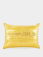 Begüm Khan Gold-Plated Crocodile Evening Clutch