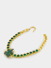 Begüm Khan Green Frog Tennis Bracelet