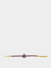 Begüm Khan Purple Frog Tennis Bracelet