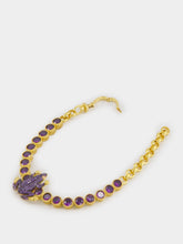 Begüm Khan Purple Frog Tennis Bracelet