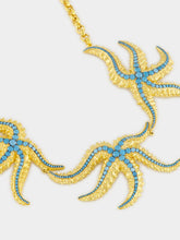 Begüm Khan Gold-Plated Sirena Choker in Turquoise Blue