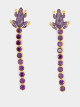 Begüm Khan Purple Frog Tennis Earrings