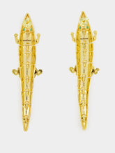Begüm Khan Gold Croco Earrings