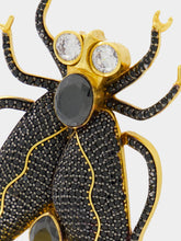 Begüm Khan Gold-Plated Fly Away Party Earrings in Black