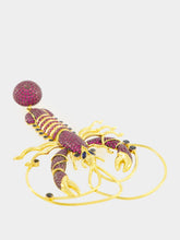 Begüm Khan Gold-Plated Lobster St. Barts Earrings in Burgundy