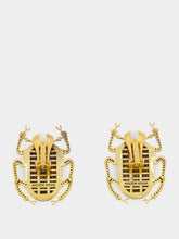 Begüm Khan Navy Pharaoh Clip-On Earrings