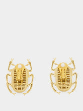 Begüm Khan Crystal Pharaoh Clip-On Earrings