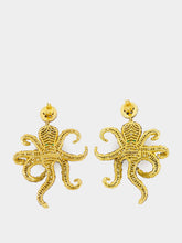 Begüm Khan Gold-Plated Octopussy Earrings