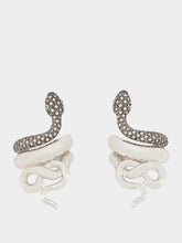 Begüm Khan Platinum-Plated Snake Earrings